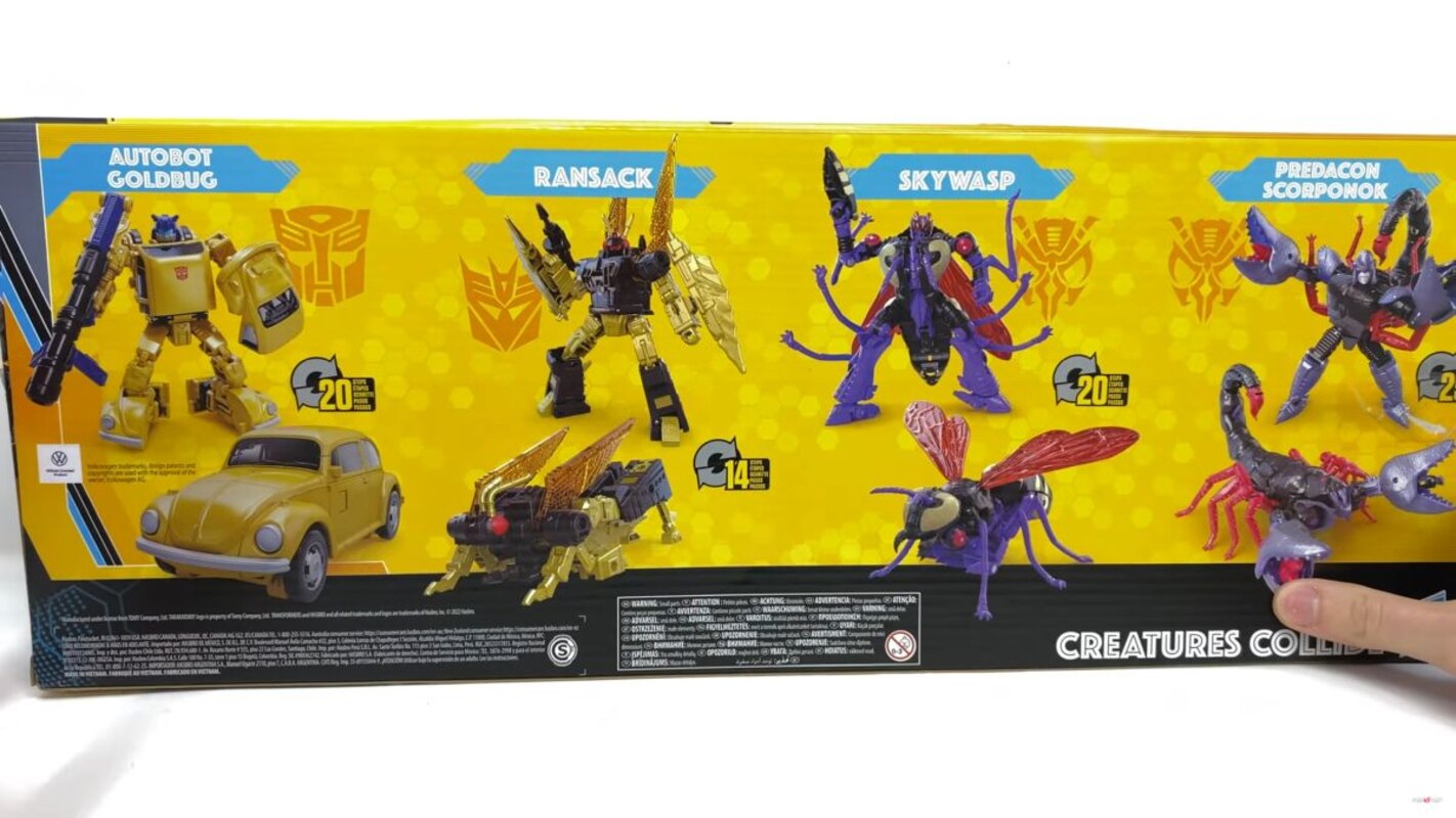 Transformers Legacy Buzzworthy Bumblebee Creatures Collide 4 Pack In-Hand  Images